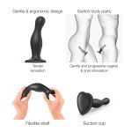 DILDO PLUG CURVY BLACK - XL - obrazek 5