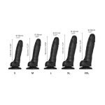 SLIDING SKIN REALISTIC DILDO BLACK M - obrazek 5