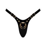 LEATHERETTE HARNESS FABULOUS - ONE SIZE - BLACK GLOSSY