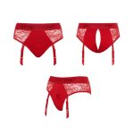 HARNESS LINGERIE DIVA - XXL - RED - obrazek 5