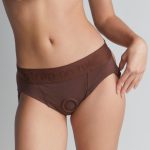 HARNESS LINGERIE HEROINE - XL - CHOCOLATE - obrazek 4
