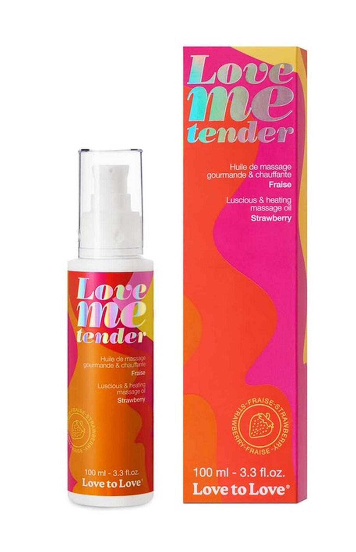 80-6040263_01 LOVE ME TENDER - MASSAGE OIL - STRAWBERRY 100ML / 3.3FL.OZ. - obrazek 1