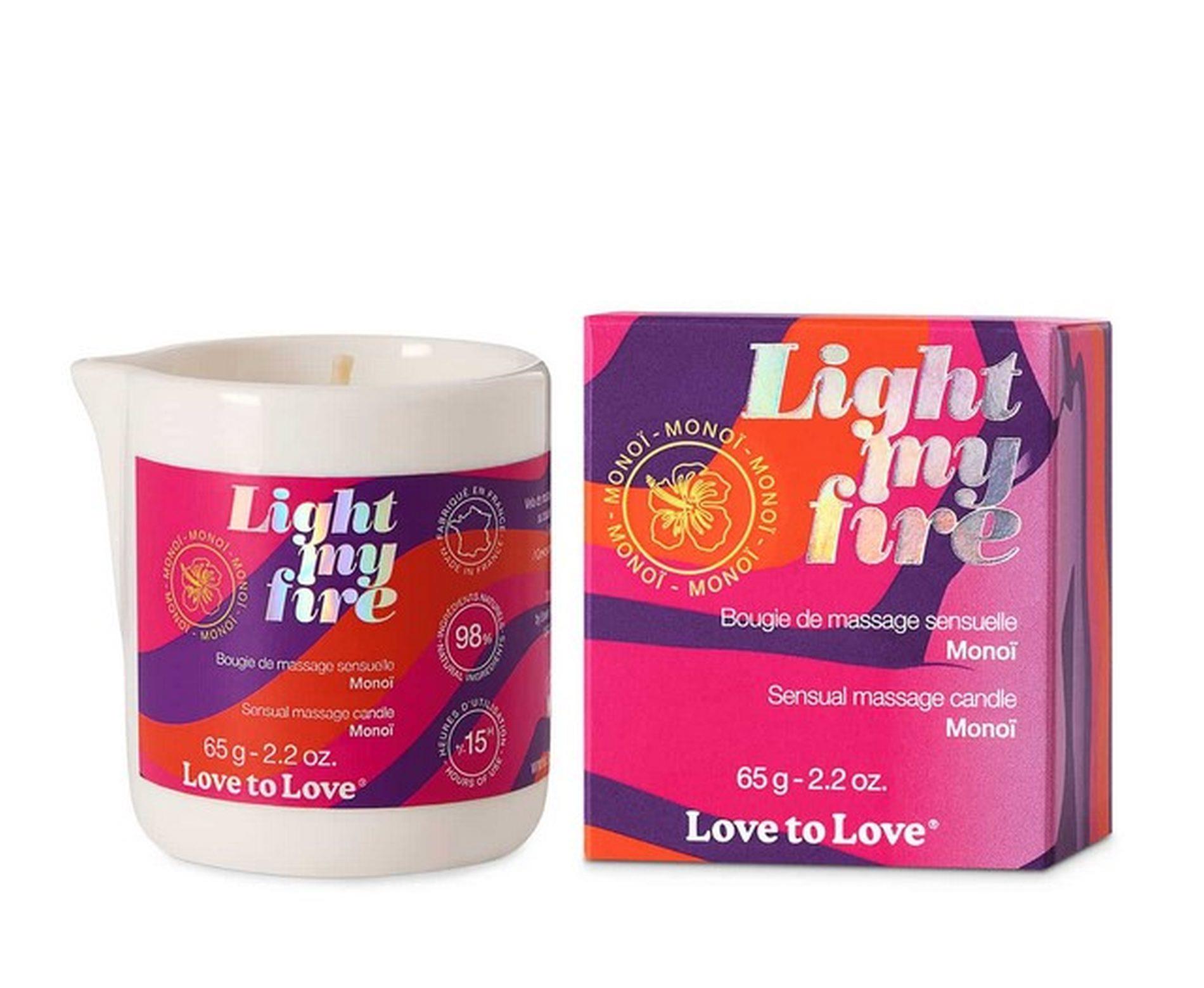 80-6040645_01 LIGHT MY FIRE - MASSAGE CANDLE - MONOI 65G / 2.2OZ. - obrazek 1