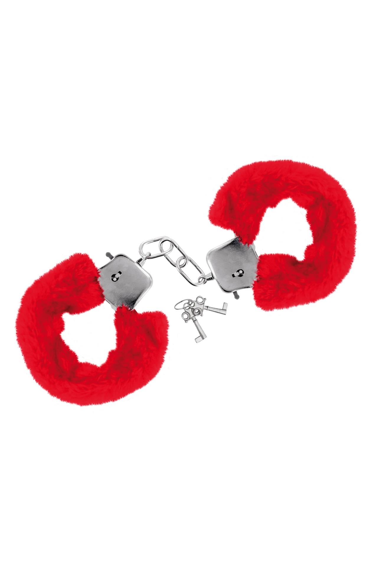 90-5140030030 RED WRIST HANDCUFFS - obrazek 1