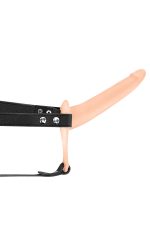 SIMPLE STRAP-ON VIBRATING FLESH STRAP-ON DILDO - obrazek 3