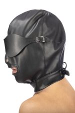PU FETISH MOUTH HOOD - obrazek 3