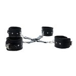 Black hogtie with comfy wrist and ankle cuffs - obrazek 2