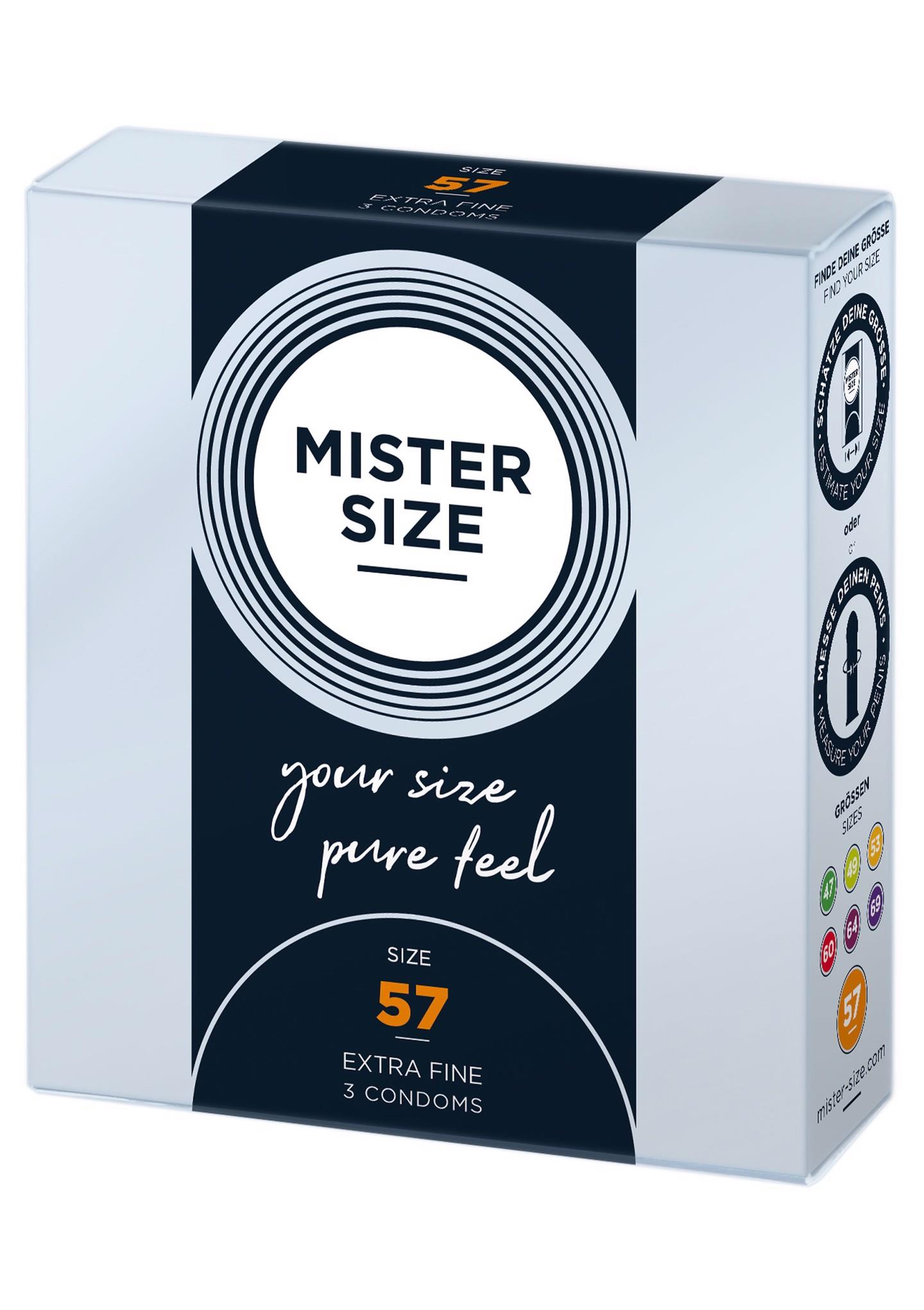 97113_509_01 MISTER SIZE 57mm Condoms 3pcs Natural - obrazek 1
