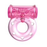 Vibrating Cock Ring & Condom Set – Pink - obrazek 2