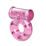 Vibrating Cock Ring & Condom Set – Pink - obrazek 3