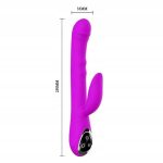 PRETTY LOVE -INTIMATE ,Silikonowy Wibrator z Ruchem Rotacyjnym - obrazek 5