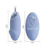 PRETTY LOVE - JULIA Dream chaser 2, Blue, Wireless remote control 12 vibration functions - obrazek 4