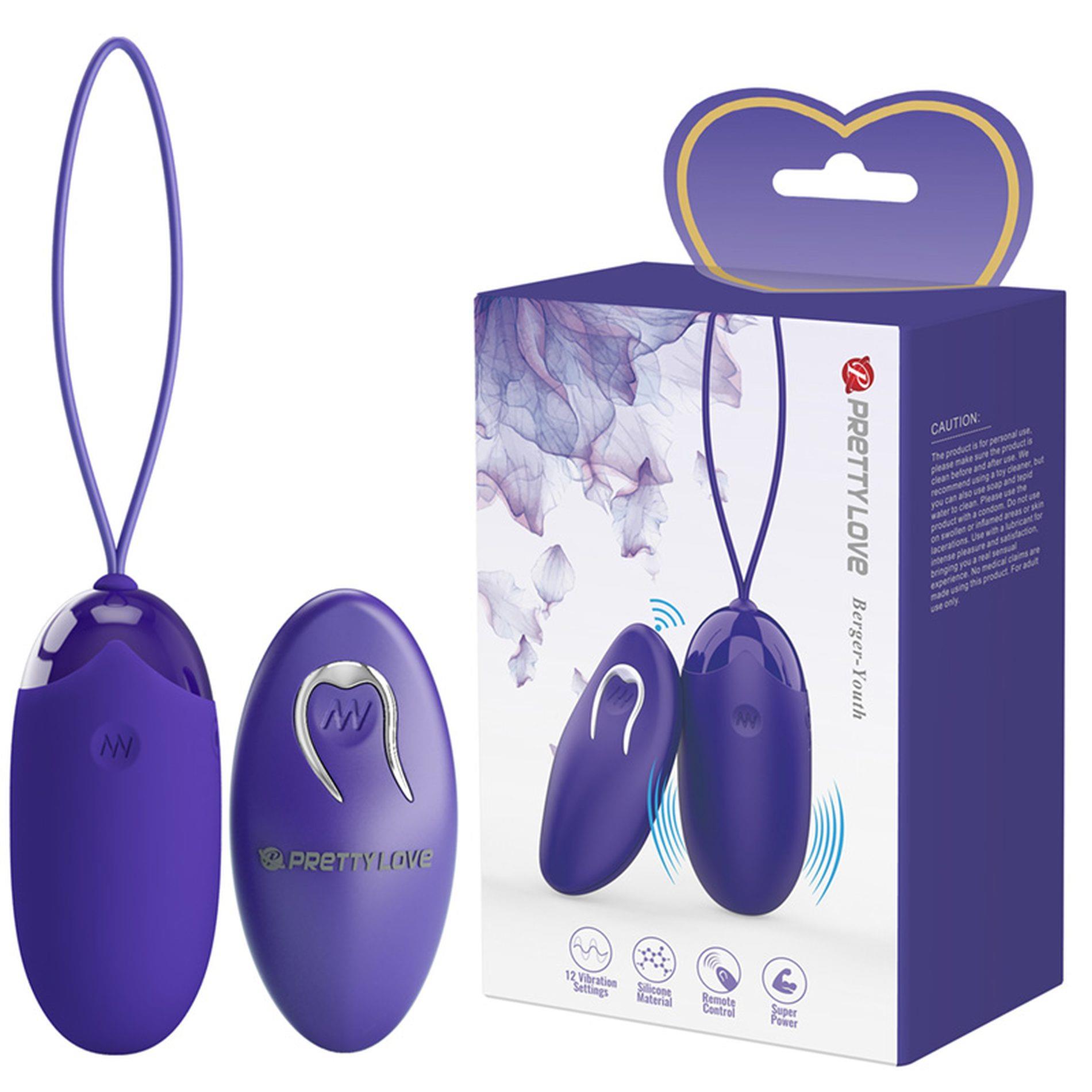 BI-014362WL PRETTY LOVE - Berger - Youth, Wireless remote control 12 vibration functions - obrazek 1