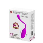 PRETTY LOVE - JULIUS EGG RED PINK 12 function vibrations - obrazek 7