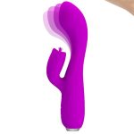 PRETTY LOVE - GLORIA Purple, 12 vibration functions 3 pulse wave settings Memory function - obrazek 3