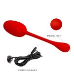 PRETTY LOVE - KNUCKER Red, 12 vibration functions Memory function - obrazek 12