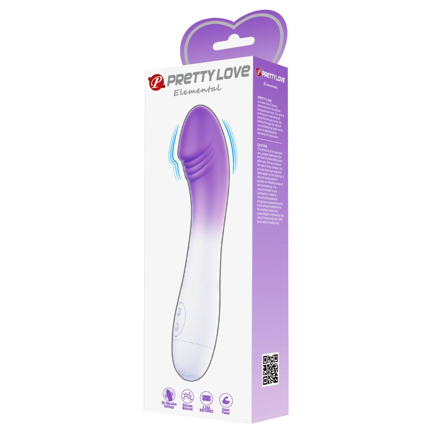 BI-014812-A6_11 PRETTY LOVE - Elemental, 30 vibration functions, Silicone ABS - obrazek 1