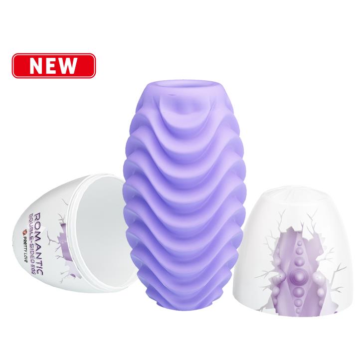 BI-014832-2 PRETTY LOVE - Romantic double sided egg PURPLE - obrazek 1