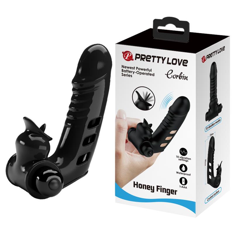 BI-014859 PRETTY LOVE -Corbin, HONEY FINGER, 10 vibration functions - obrazek 1