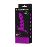 PRETTY LOVE - Vibrating Penis Sleeve with Ball Strap - obrazek 6