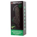 PRETTY LOVE - PENIS SLEEVE WITH BALL STRAP vibration BLACK - obrazek 10