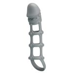PRETTY LOVE - Penis Sleeve with Ball Strap - obrazek 3