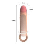 Pretty Love 8.7" Vibrating Penis Sleeve - obrazek 7