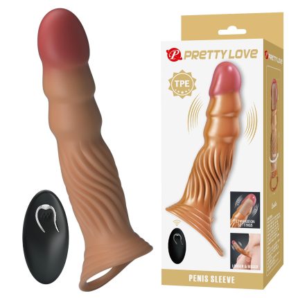 Pretty Love Vibrating Penis Sleeve Extender