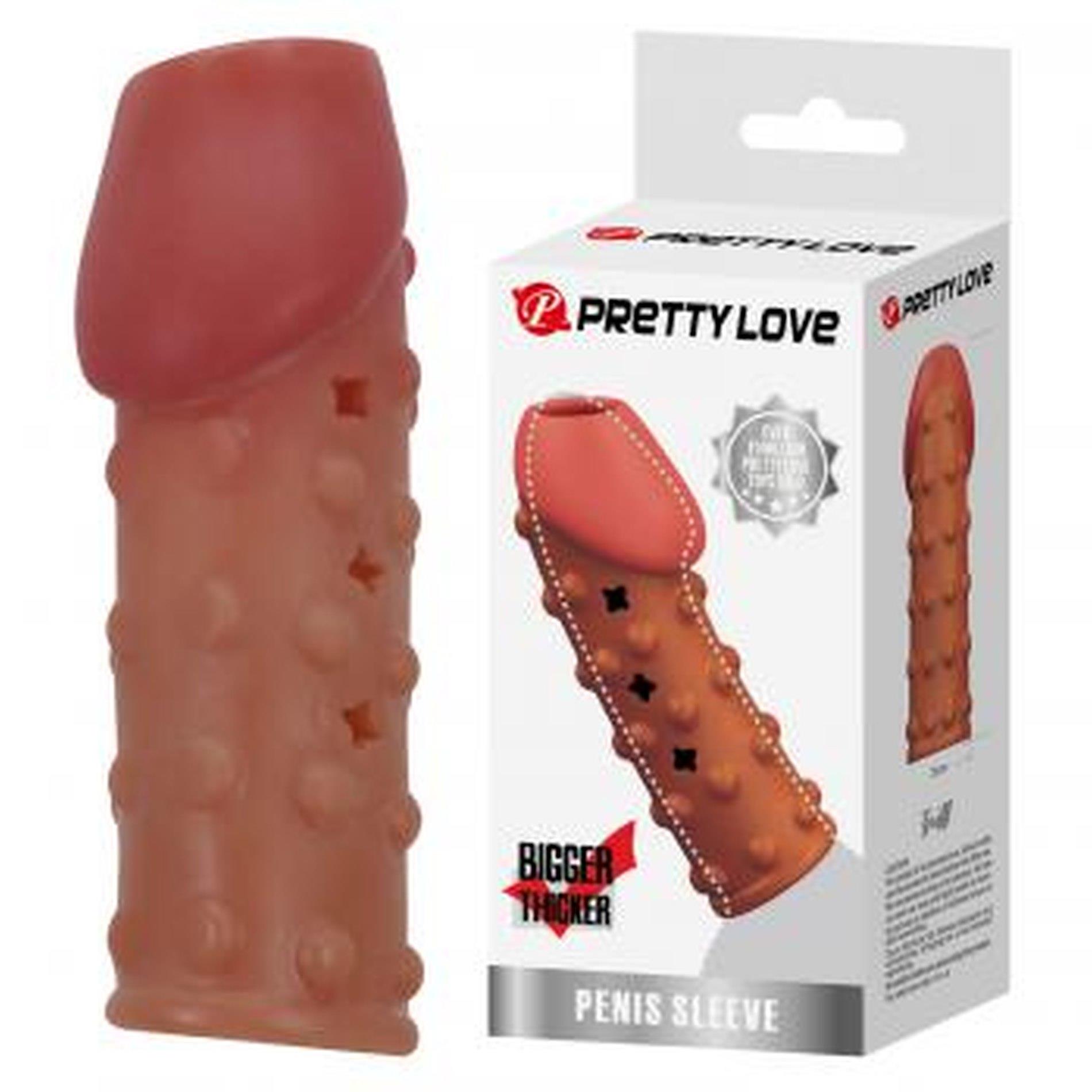BI-026274_01 PRETTY LOVE Penis Sleeve, TPR, Waterproof - obrazek 1