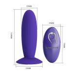 PRETTY LOVE - Remotr control vibrating plug - Youth, Wireless remote control 12 vibration functions Suction base - obrazek 6