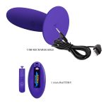 PRETTY LOVE - Remotr control vibrating plug - Youth, Wireless remote control 12 vibration functions Suction base - obrazek 8