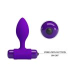 PRETTY LOVE -Vibra Butt Plug Purple - obrazek 6