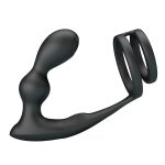 MR PLAY - VIBRATING ANAL PLUG with RING - Remote Control 12 functions - obrazek 2