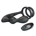 MR PLAY - VIBRATING ANAL PLUG with RING - Remote Control 12 functions - obrazek 4