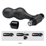 Mr. Play Silicone Anal Plug, 10 functions of vibration Black - obrazek 5