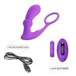 PRETTY LOVE - Warren Purple, Wireless remote control 12 pulse wave settings 12 vibration functions - obrazek 8