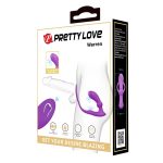 PRETTY LOVE - Warren Purple, Wireless remote control 12 pulse wave settings 12 vibration functions - obrazek 10
