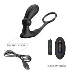 PRETTY LOVE - Warren Black, 12 vibration functions 12 pulse wave settings Wireless remote control - obrazek 8