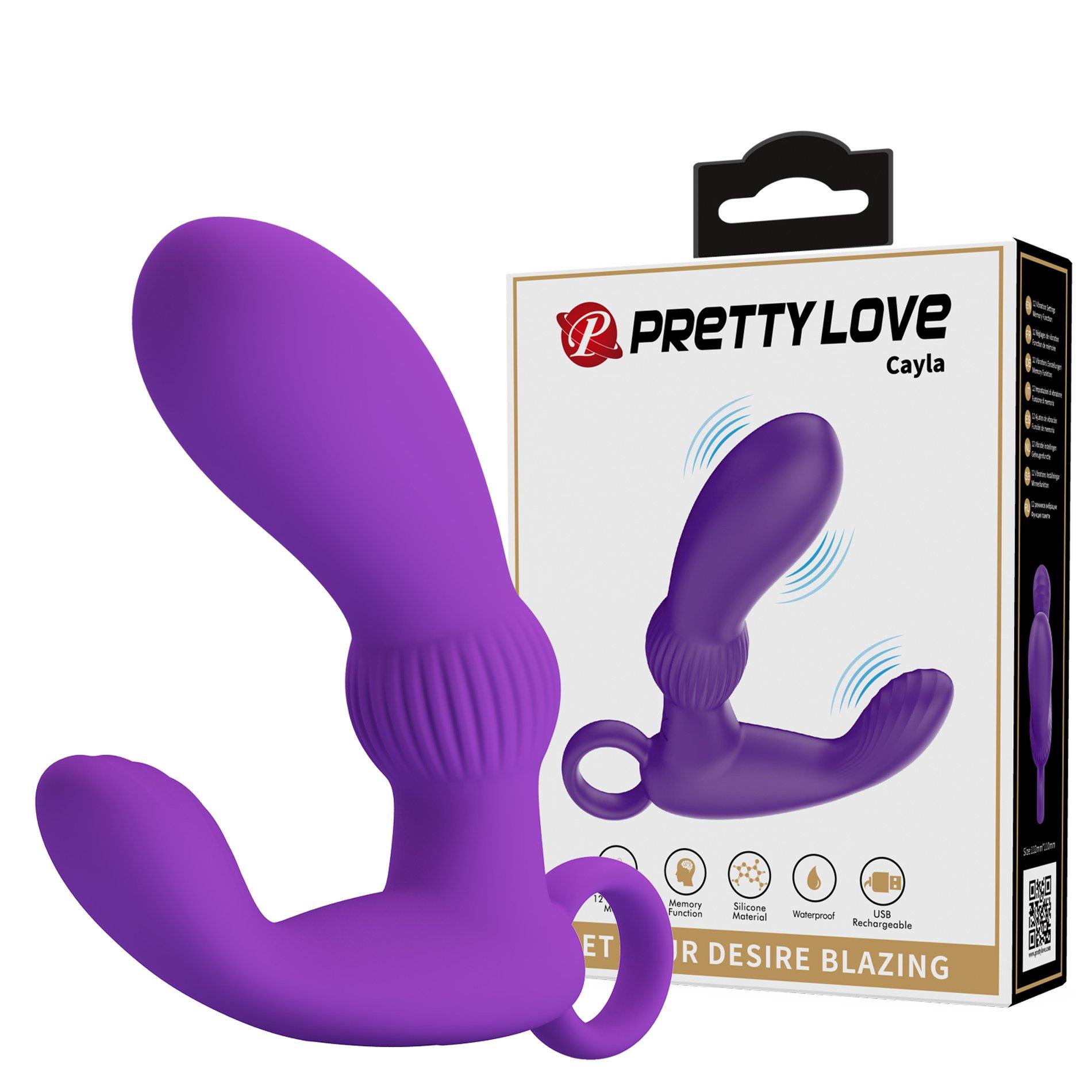 BI-040170-1_01 PRETTY LOVE - Cayla purple, 12 vibration functions Memory function - obrazek 1