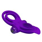 PRETTY LOVE - VIBRANT PENIS RING Purple- 10 function vibrations - obrazek 4