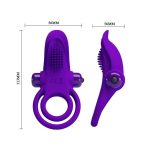 PRETTY LOVE - VIBRANT PENIS RING Purple- 10 function vibrations - obrazek 5
