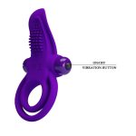 PRETTY LOVE - VIBRANT PENIS RING Purple- 10 function vibrations - obrazek 6