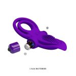 PRETTY LOVE - VIBRANT PENIS RING Purple- 10 function vibrations - obrazek 7