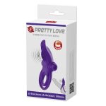 PRETTY LOVE - VIBRANT PENIS RING Purple- 10 function vibrations - obrazek 8
