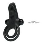 PRETTY LOVE - VIBRANT PENIS RING Black- 10 function vibrations - obrazek 6