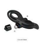 PRETTY LOVE - VIBRANT PENIS RING Black- 10 function vibrations - obrazek 7