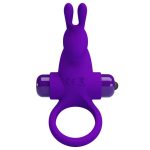 PRETTY LOVE - VIBRANT PENIS RING I Purple - obrazek 2