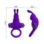 PRETTY LOVE - VIBRANT PENIS RING I Purple - obrazek 5