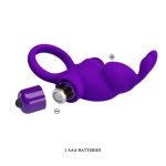 PRETTY LOVE - VIBRANT PENIS RING I Purple - obrazek 7