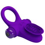 PRETTY LOVE - VIBRANT PENIS RING II Purple - obrazek 4